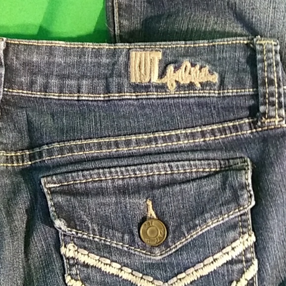 Kut from the kloth embroidered jeans sz 6 - Picture 3 of 4